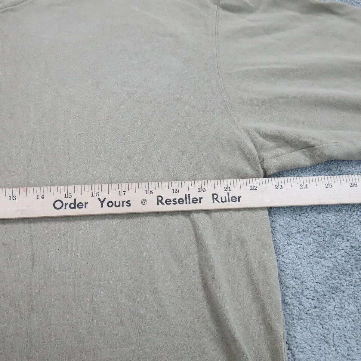 Columbia Sportswear Mens Henley Shirt Long Sleeve 100% Cotton Beige Sizer Large