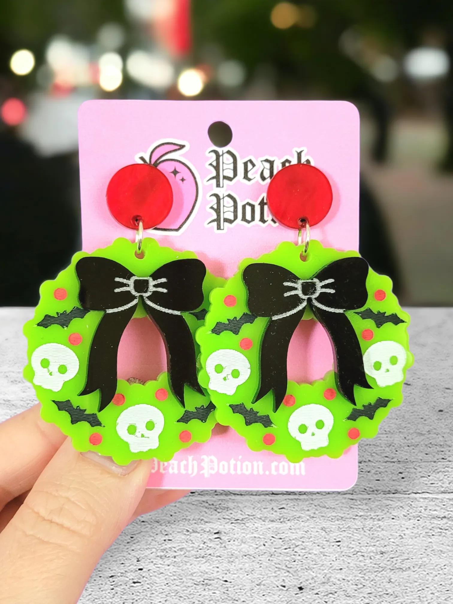 Halloween Wreath Earrings