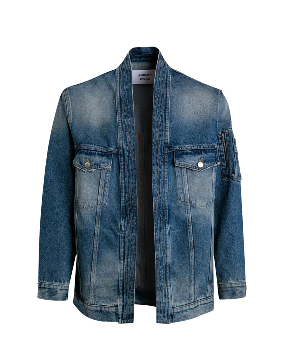 Kimono Denim Jacket Blu L