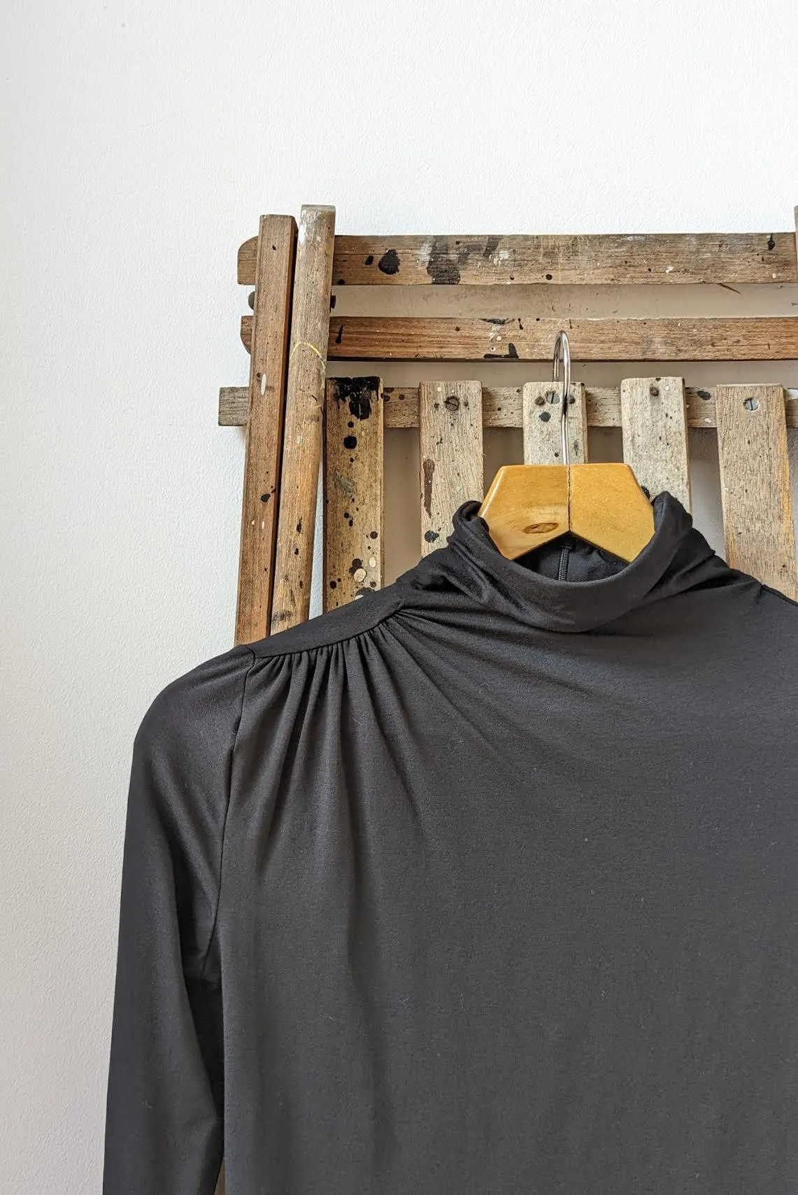 Lou Black Turtleneck Top