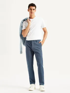 Men's Blue Slim Fit Tech Pant Chinos