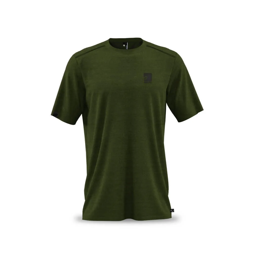 Men's Casual Merino T Shirt (Olive)