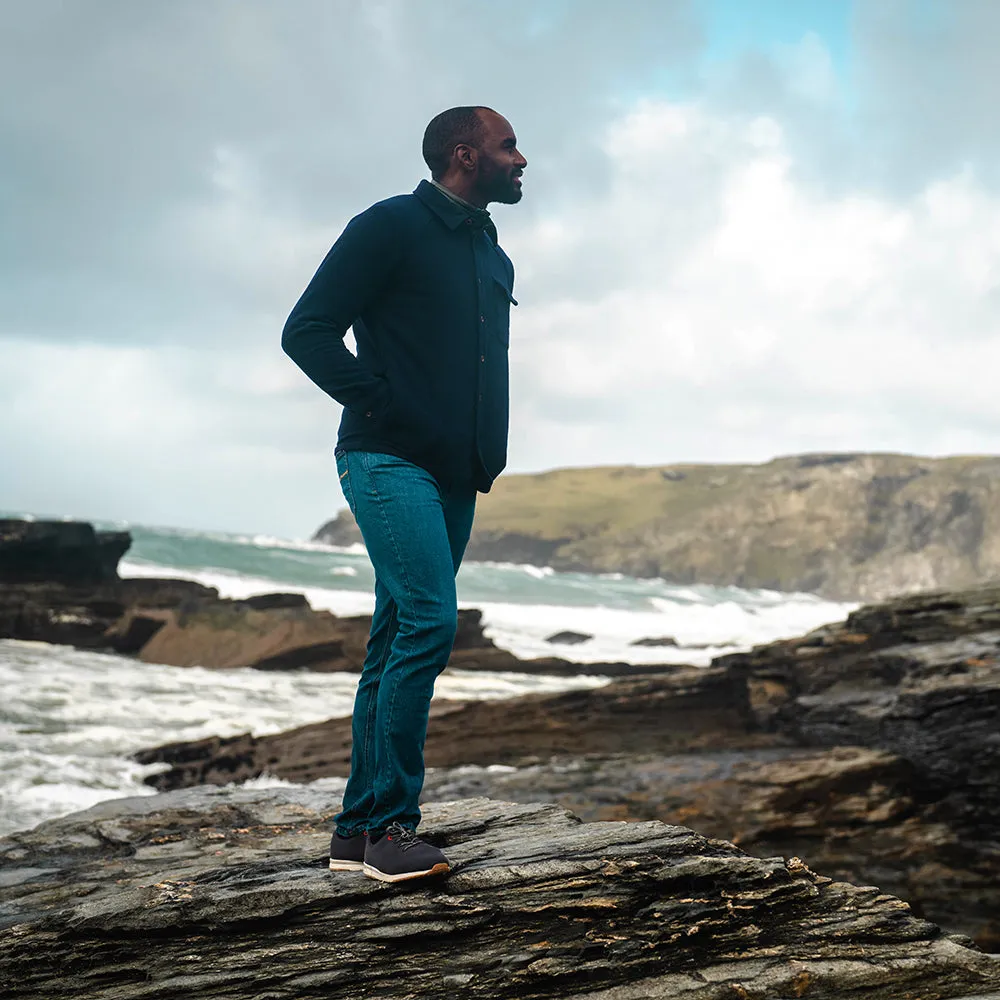 Mens Merino Blend Mountain Shirt (Navy)