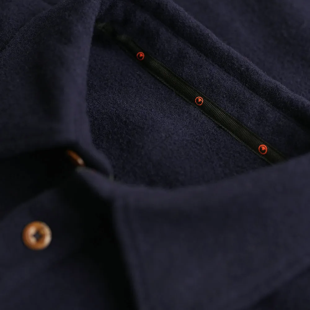 Mens Merino Blend Mountain Shirt (Navy)