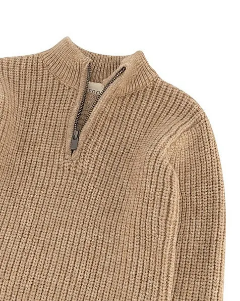 Oasis Zipped Knit Pullover