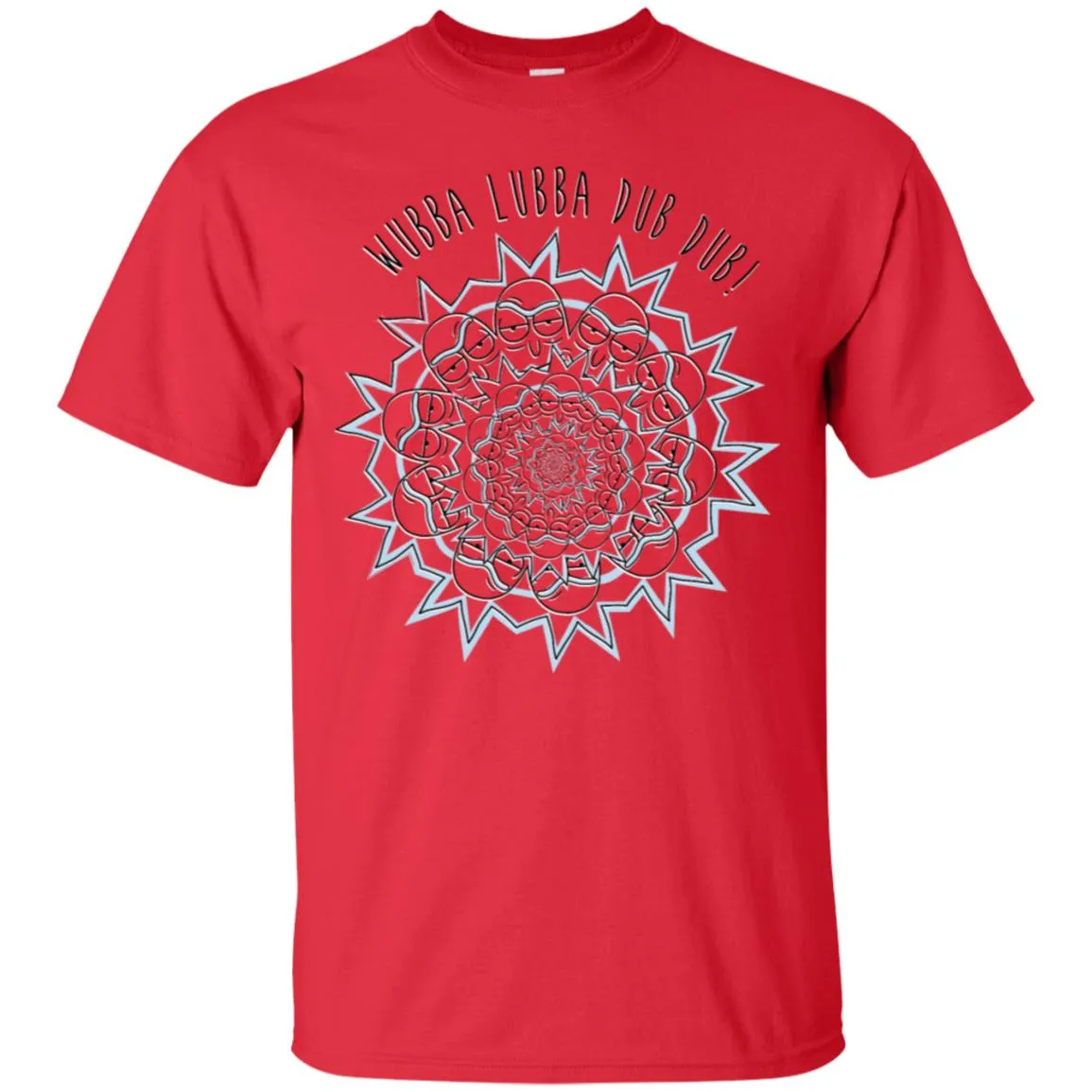 Rick And Morty Wubba Lubba Dub Dub Slogan Men T-Shirt
