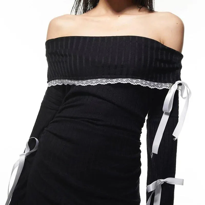Vvsha Natalie Off Shoulder Mini Dress